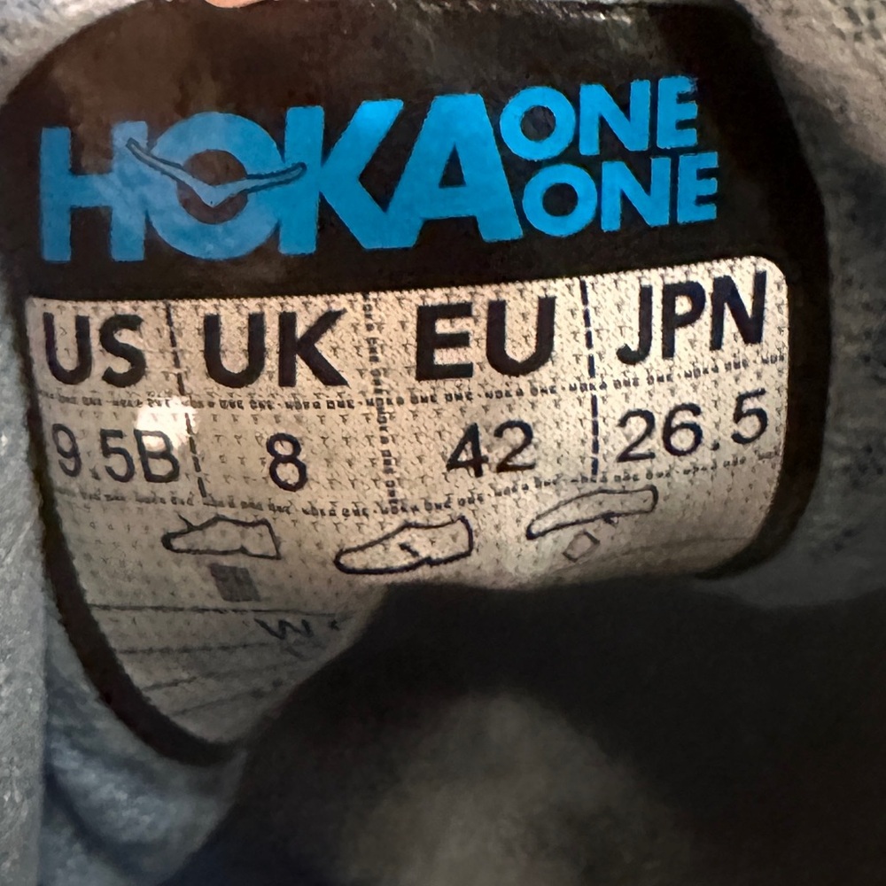 HOKA blue sneakers size 9.5 - Picture 4 of 6